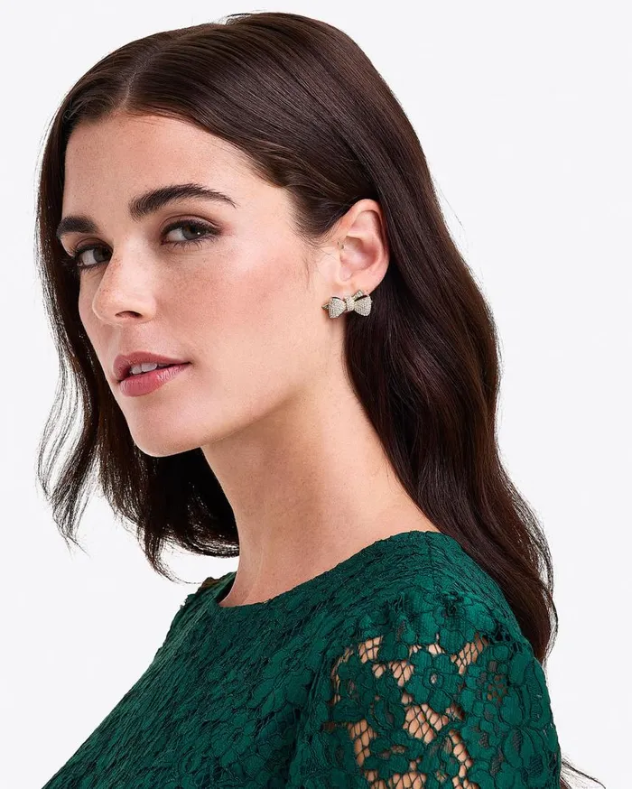 Draper James Jewelry Women Pave Bow Studs