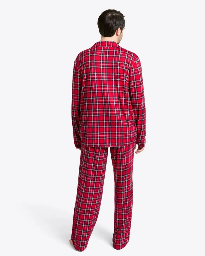 Draper James Lounge and Pajamas Women Men039s LongSleeve Pajama Set In Angie Plaid