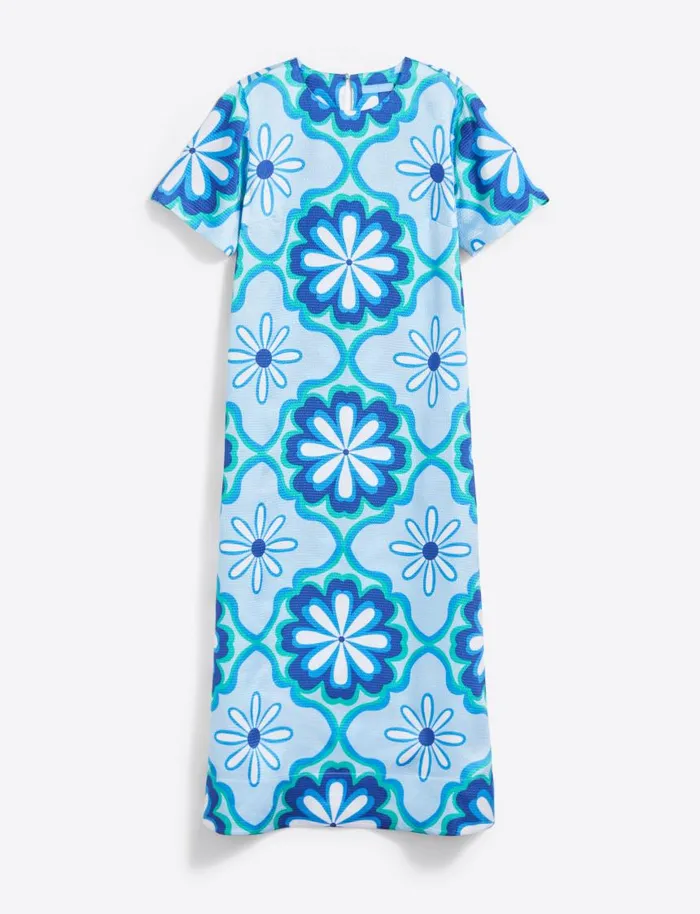 Draper James Midi and Maxi Women Norah Short Sleeve Midi Dress In Hammered Satin
