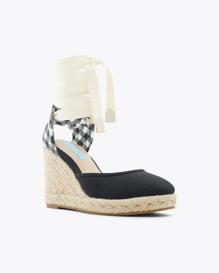 Draper James Shoes Women Olivia Espadrille Wedges In Black