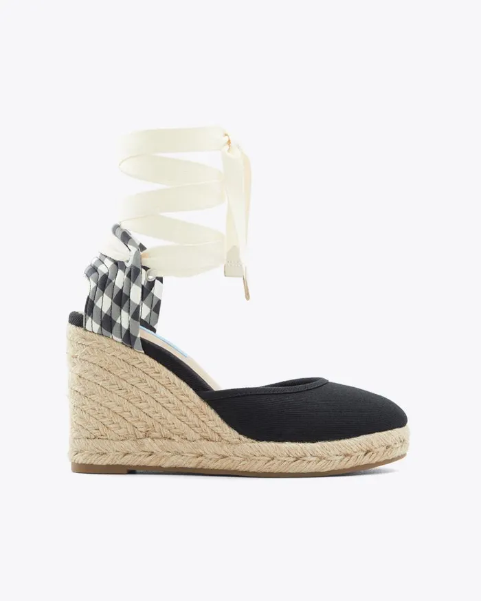 Draper James Shoes Women Olivia Espadrille Wedges In Black