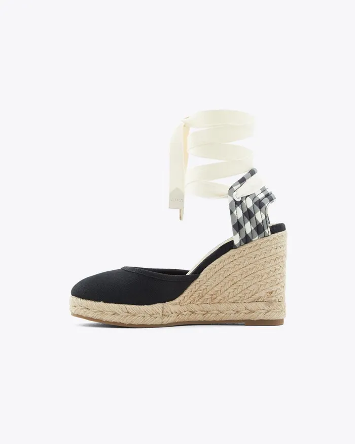 Draper James Shoes Women Olivia Espadrille Wedges In Black