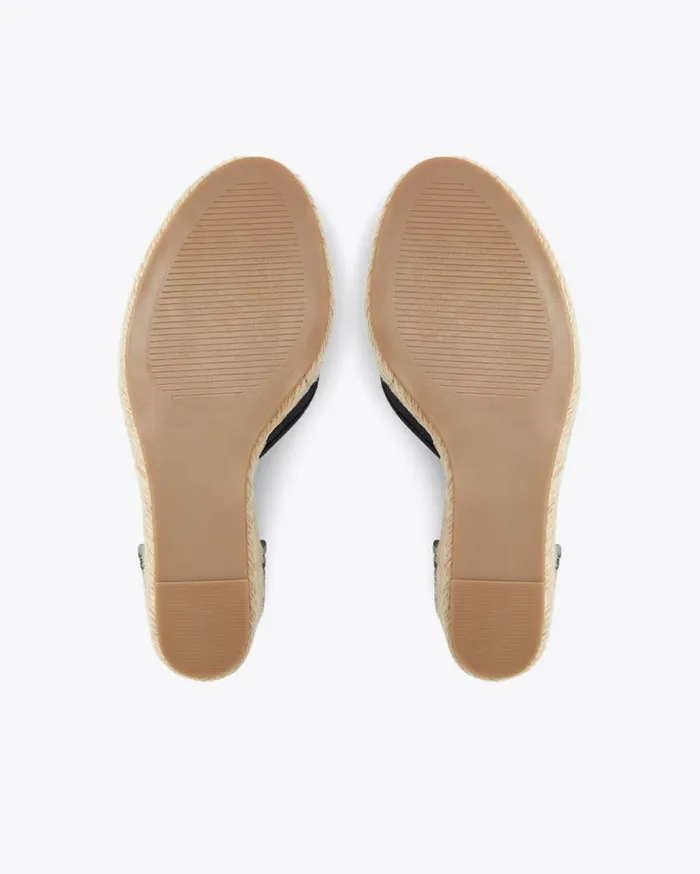 Draper James Shoes Women Olivia Espadrille Wedges In Black