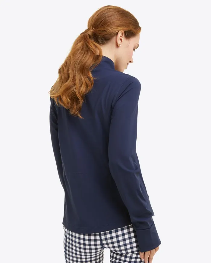 Draper James Sport Women Warm Up Jacket In Navy