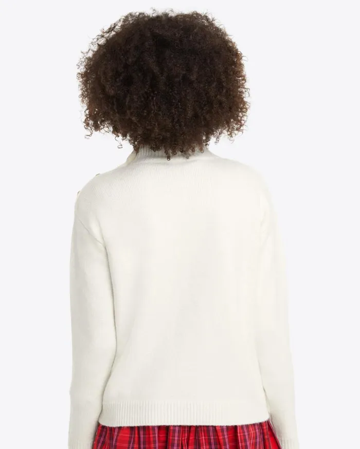 Draper James Sweaters Women Cableknit Turtleneck Sweater In Magnolia White
