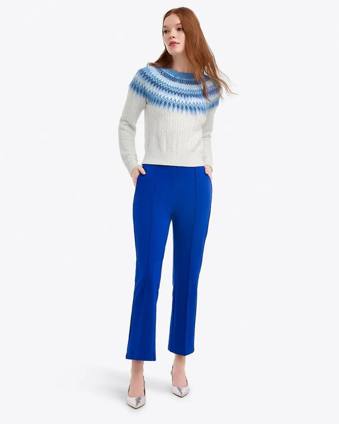 Draper James Sweaters Women Fairisle Crewneck Sweater
