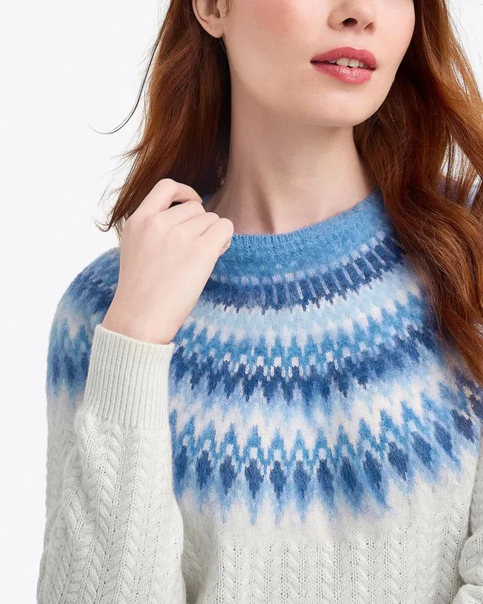 Draper James Sweaters Women Fairisle Crewneck Sweater