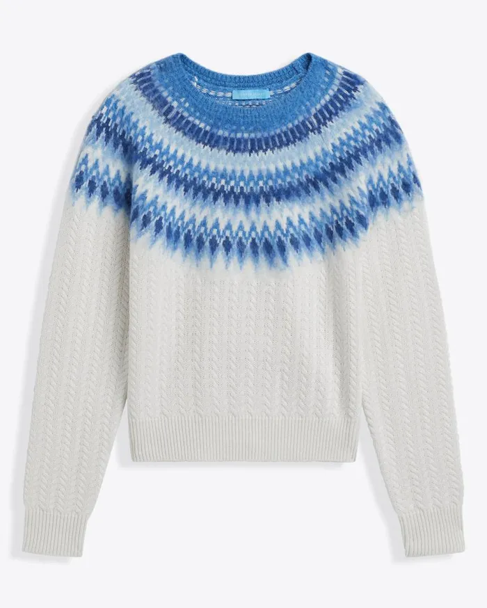 Draper James Sweaters Women Fairisle Crewneck Sweater