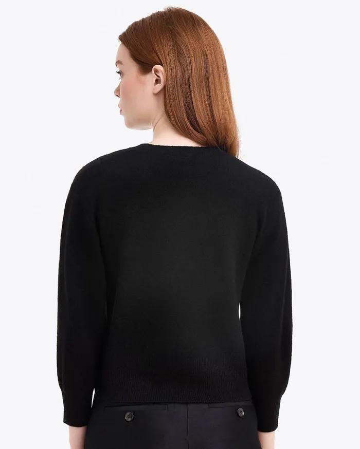 Draper James Tops Women Embellished Crewneck Sweater