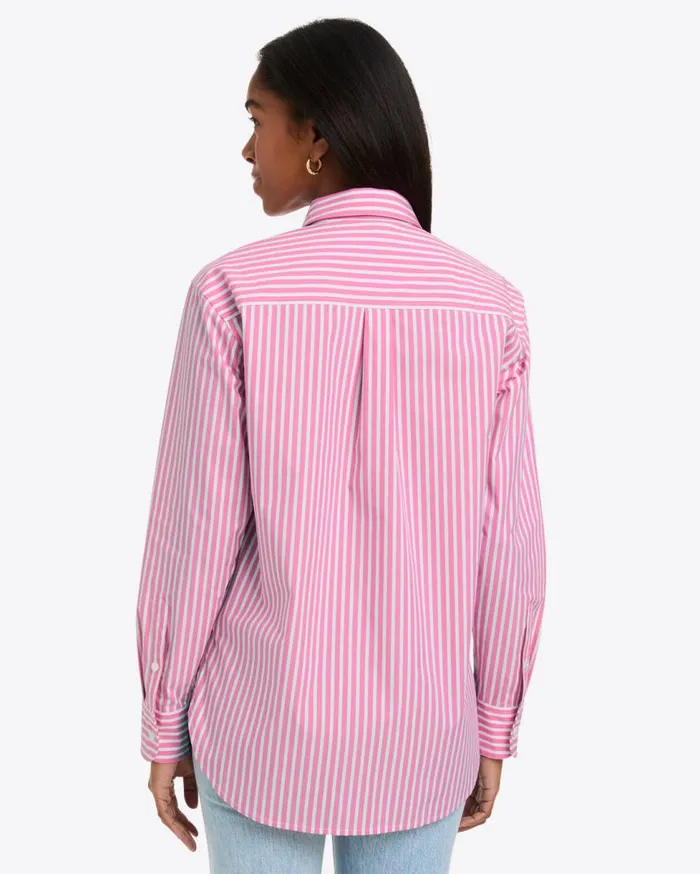 Draper James Tops Women Lynn Long Sleeve Top In Crisp Cotton