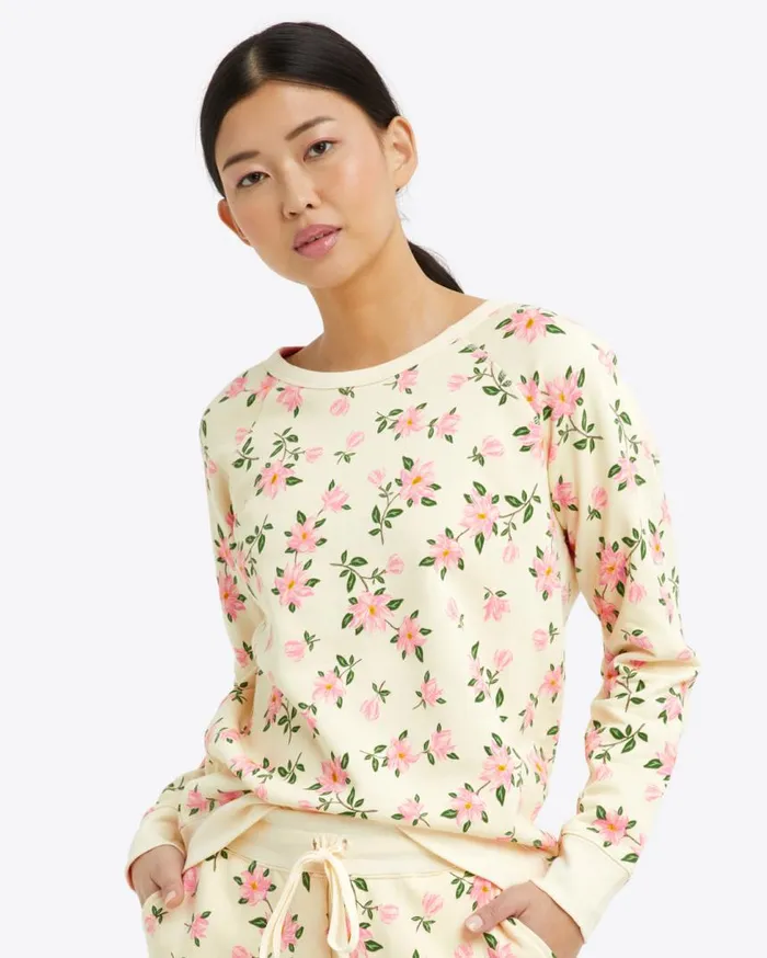 Draper James Tops Women Natalie Sweatshirt In Magnolia