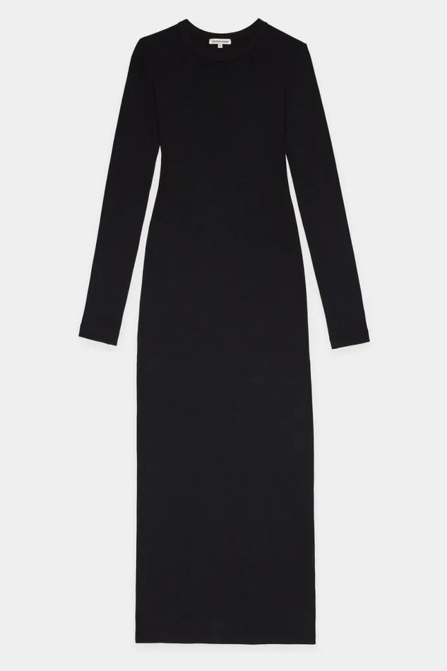 Dresses Skirts Women COTTON CITIZEN Verona Crewneck Maxi Dress Jet Black Dresses Skirts Women COTTON CITIZEN Verona Crewneck Maxi Dress Jet Black