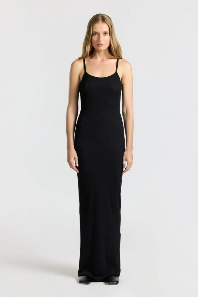 Dresses Skirts Women COTTON CITIZEN Verona Spaghetti Maxi Dress Jet Black