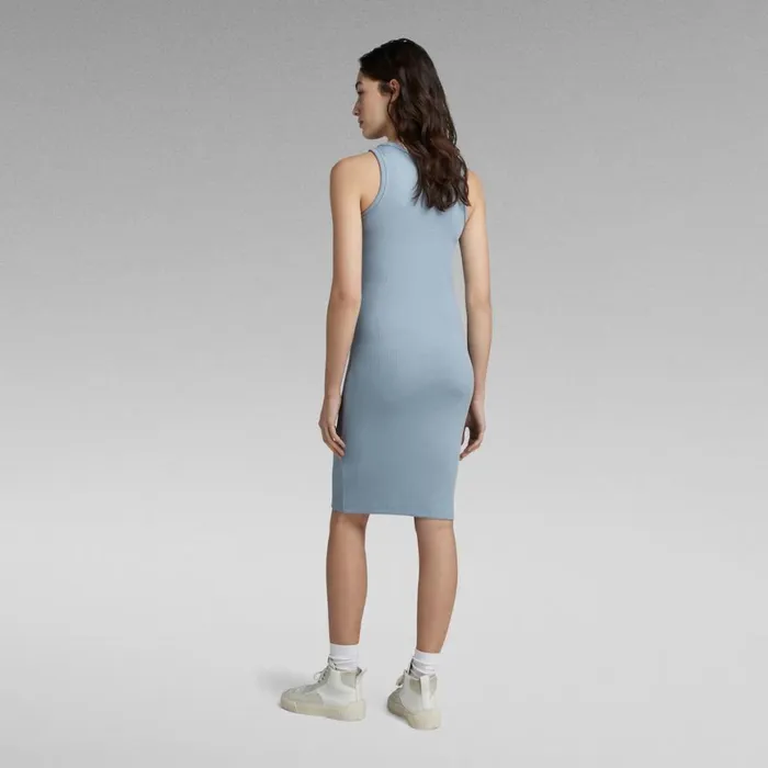 Dresses Women GStar RAW Rib Tank Dress Slim Ash Blue