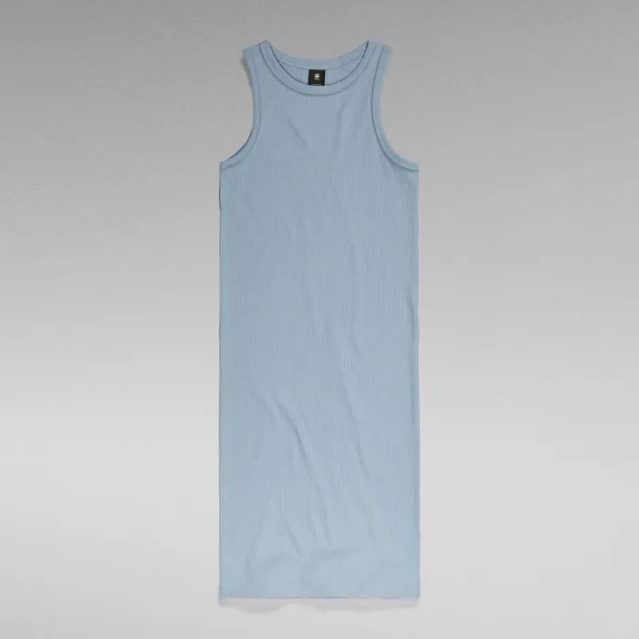 Dresses Women GStar RAW Rib Tank Dress Slim Ash Blue