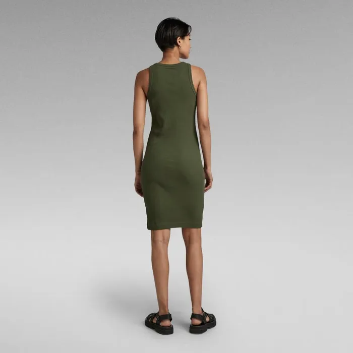 Dresses Women GStar RAW Tank Dress Slim Shadow Olive