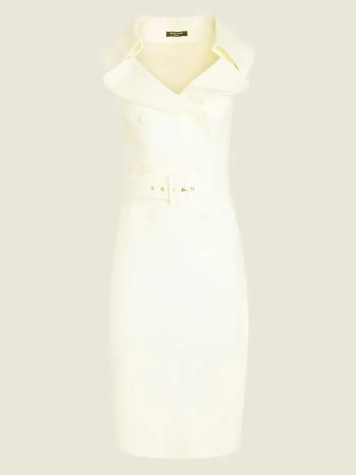 Dresses Women Marciano Audrey Portrait Neck Dress Pale Pearl Dresses Women Marciano Audrey Portrait Neck Dress Pale Pearl