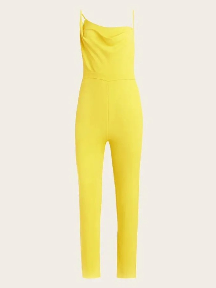 Dresses Women Marciano Betsy Draped Jumpsuit Green Sheen Dresses Women Marciano Betsy Draped Jumpsuit Green Sheen