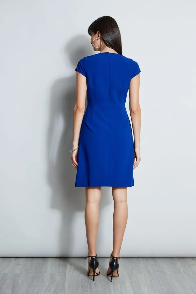Elie Tahari Dresses and Jumpsuits Chain Zip Dart Dress Klein Blue 8211 Women