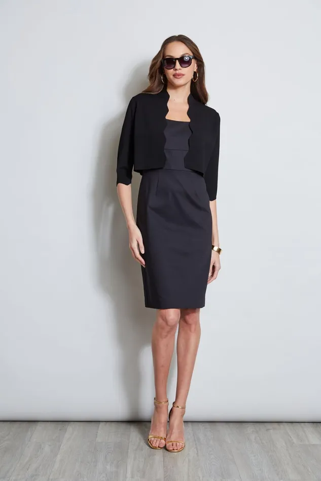 Elie Tahari Dresses and Jumpsuits Square Neck Slim Dress Black 8211 Women
