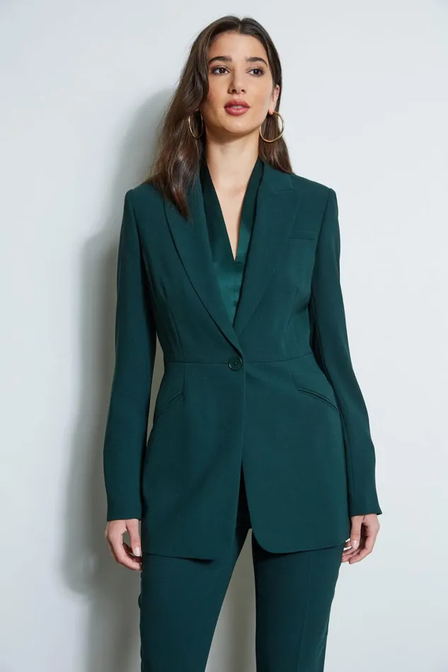 Elie Tahari Jackets and Blazers Single Button Blazer Jadite 8211 Women