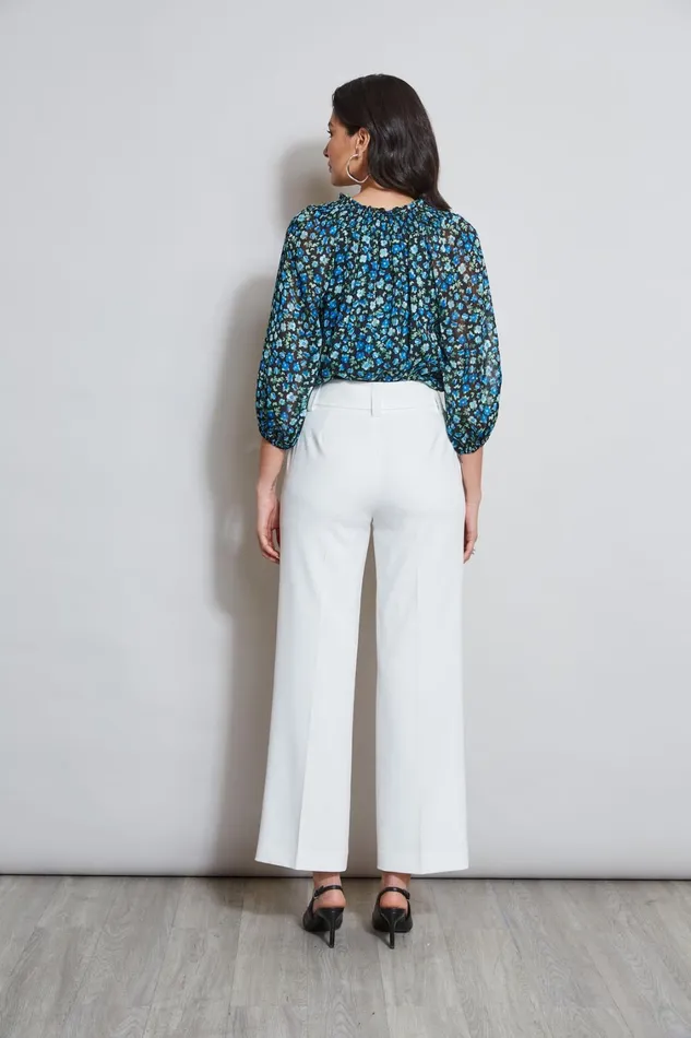 Elie Tahari Pants Belted Crepe Pant Sky White 8211 Women