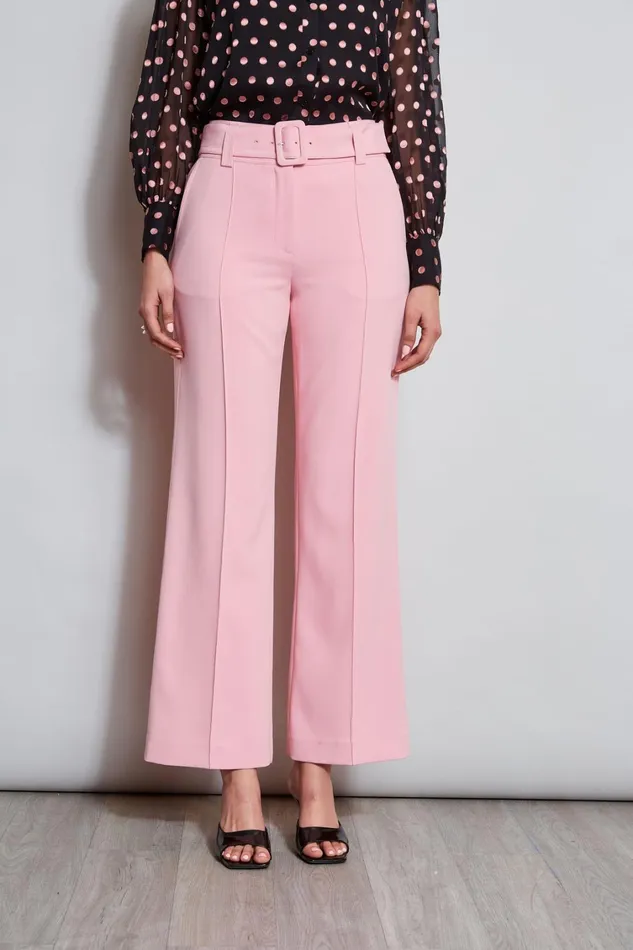 Elie Tahari Pants Belted Crepe Pant Tailor Pink 8211 Women