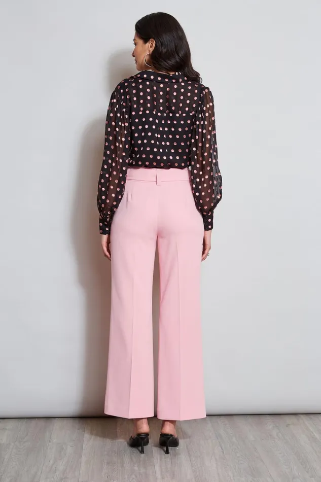 Elie Tahari Pants Belted Crepe Pant Tailor Pink 8211 Women