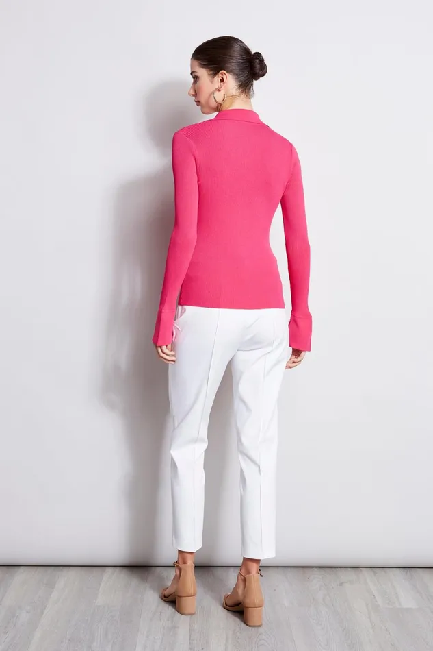 Elie Tahari Pants Pintuck Cropped Stretch Twill Pant White 8211 Women