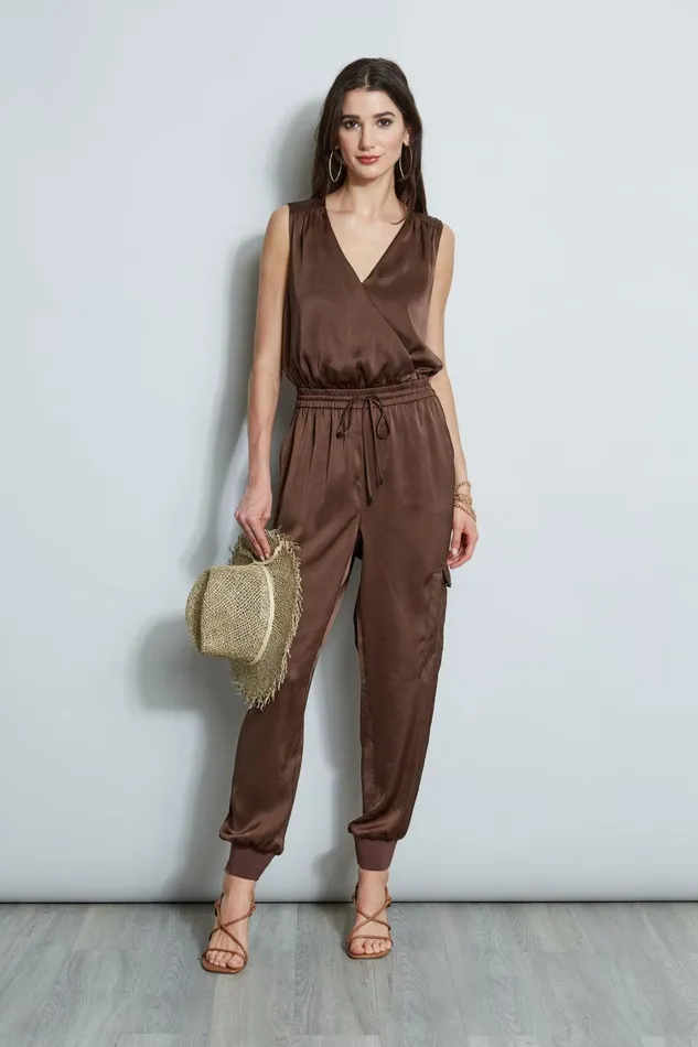 Elie Tahari Sleeveless Dresses Satin Jumpsuit Sumatra 8211 Women