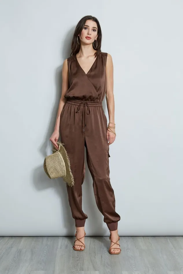 Elie Tahari Sleeveless Dresses Satin Jumpsuit Sumatra 8211 Women