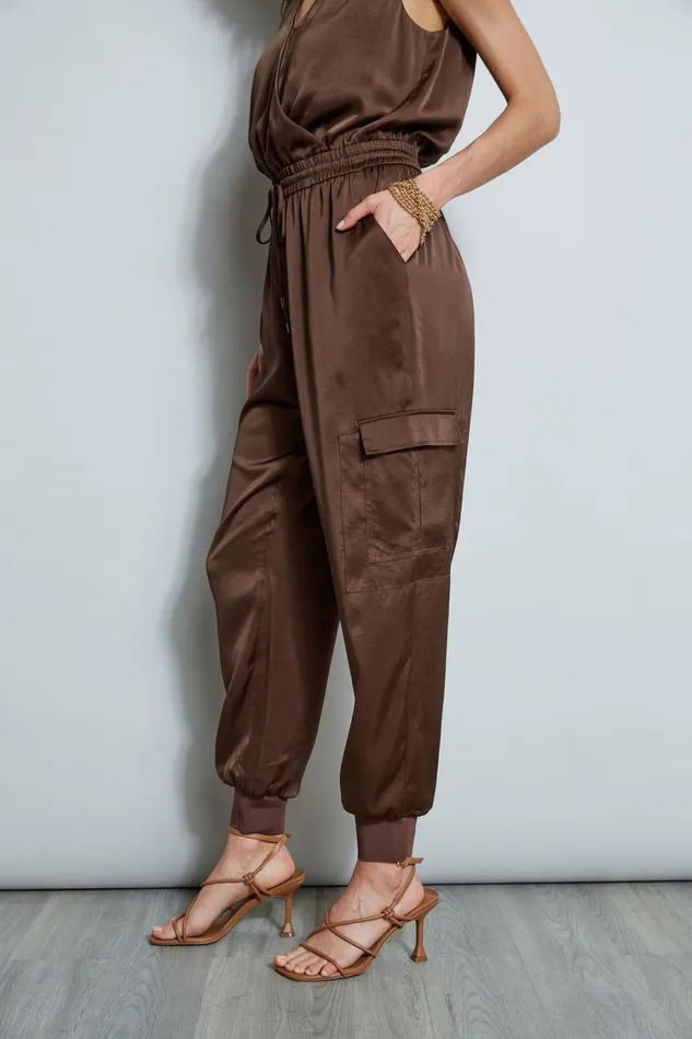 Elie Tahari Sleeveless Dresses Satin Jumpsuit Sumatra 8211 Women