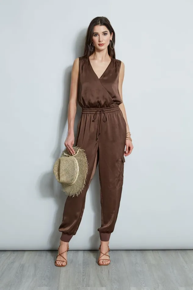 Elie Tahari Sleeveless Dresses Satin Jumpsuit Sumatra 8211 Women