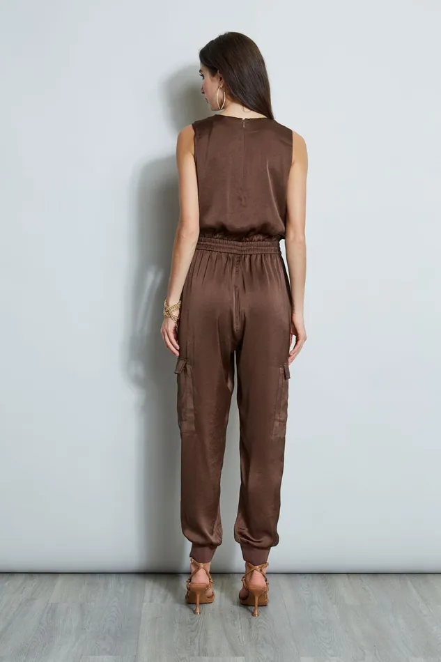 Elie Tahari Sleeveless Dresses Satin Jumpsuit Sumatra 8211 Women