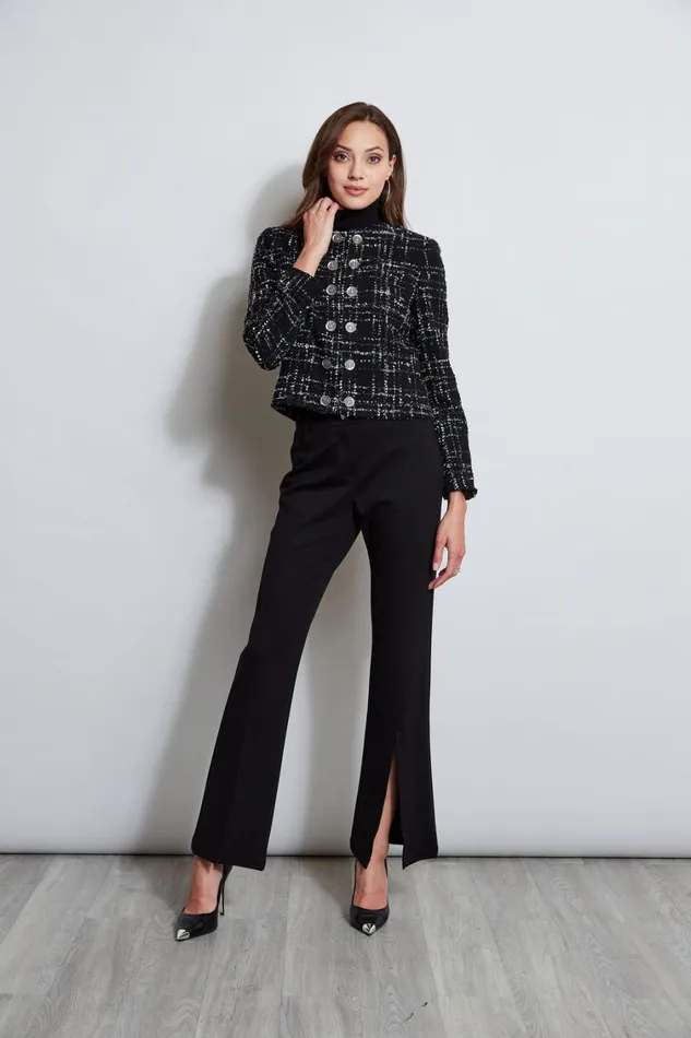 Elie Tahari Suiting Metallic Kissed Tweed Jacket Black Multi 8211 Women