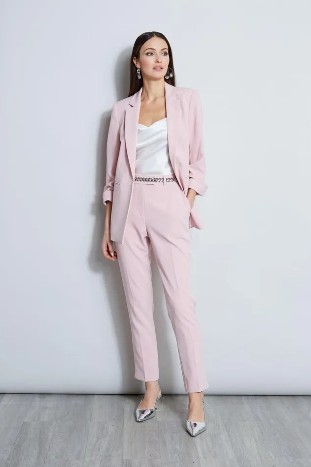 Elie Tahari Suiting Ruched Sleeve Blazer Muse 8211 Women