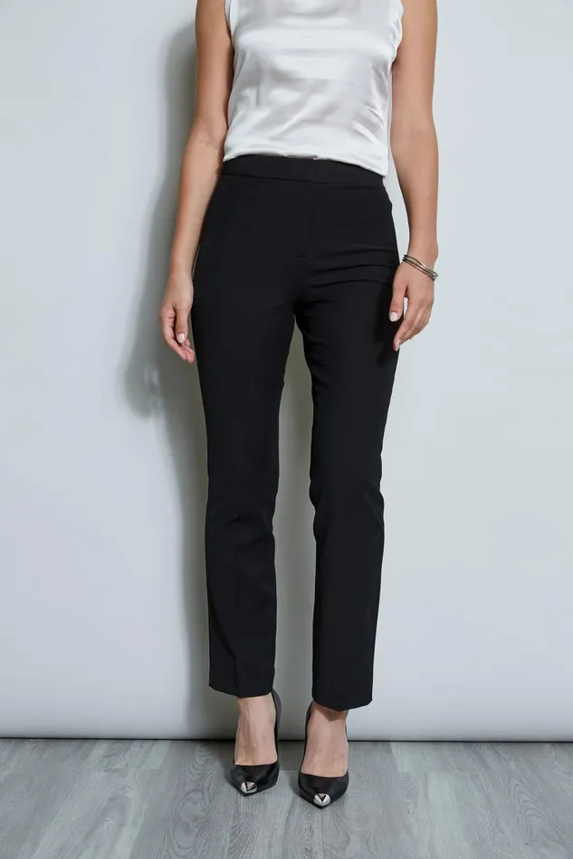 Elie Tahari Suiting Straight Leg Pant Noir 8211 Women