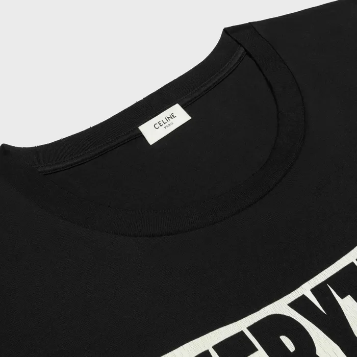 Everything Special Tank Top In Cotton Black White Men CELINE TSHIRTS AND SWEATSHIRTS