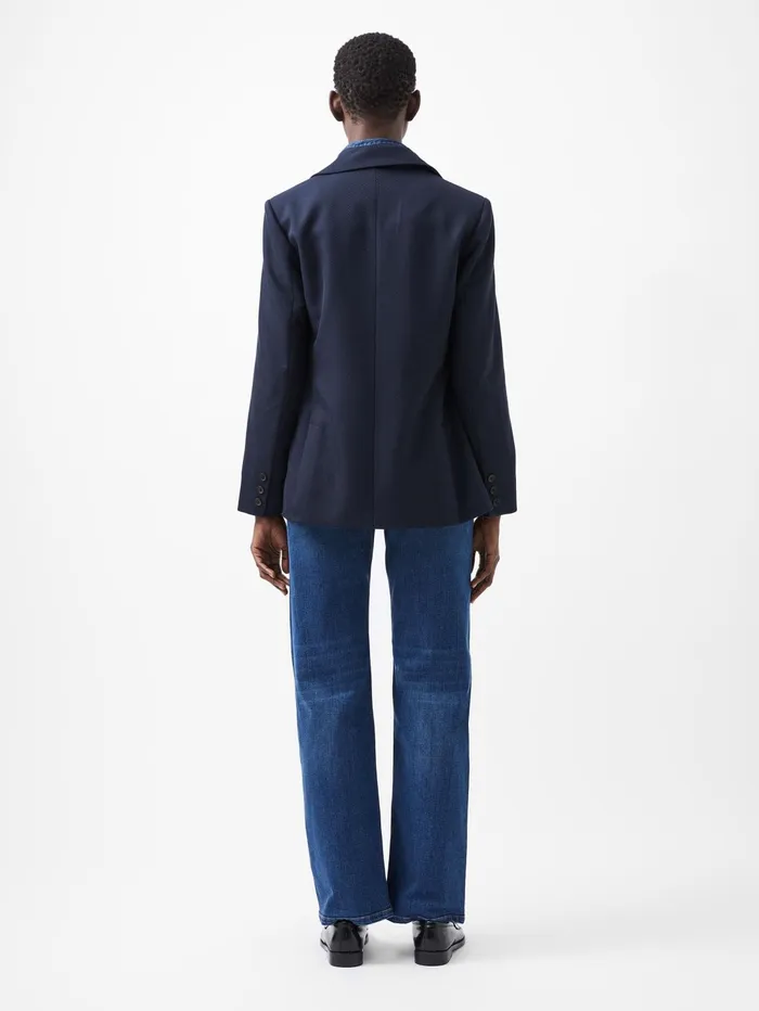 French Connection Florence Twill Blazer Marine Woman Coats and Jackets