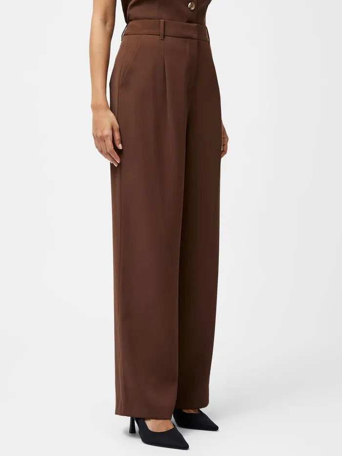 French Connection Harrie Tailored Trousers Chocolate Woman Trousers