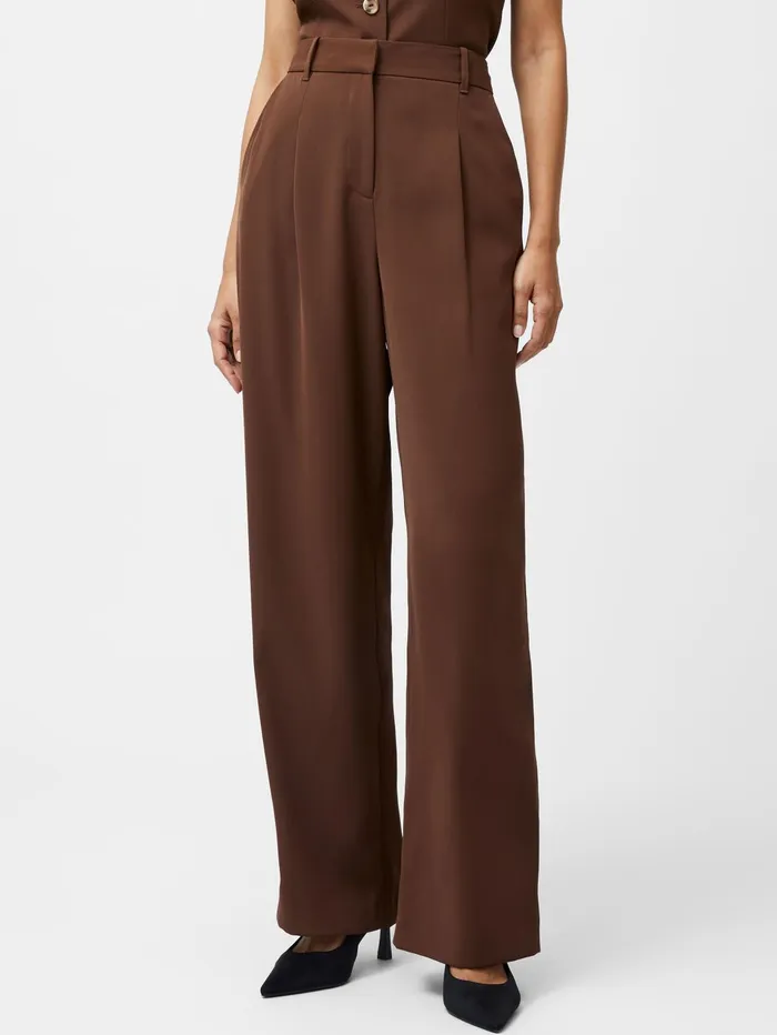 French Connection Harrie Tailored Trousers Chocolate Woman Trousers