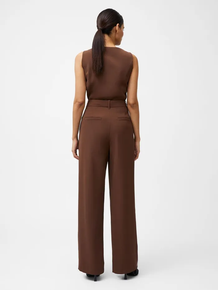 French Connection Harrie Tailored Trousers Chocolate Woman Trousers