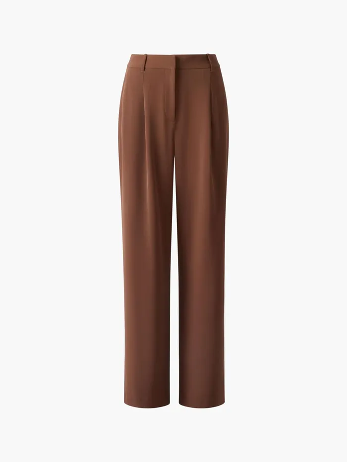 French Connection Harrie Tailored Trousers Chocolate Woman Trousers