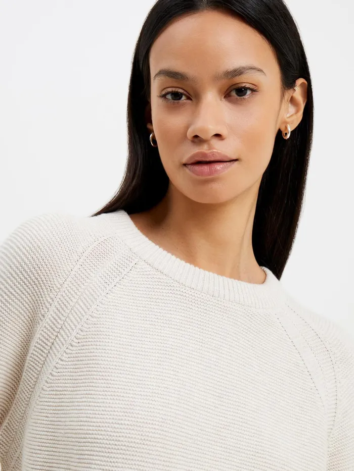 French Connection Lilly Mozart Crew Neck Jumper Oatmeal Melange Woman Jumpers and Cardigans French Connection Lilly Mozart Crew Neck Jumper Oatmeal Melange Woman Jumpers and Cardigans