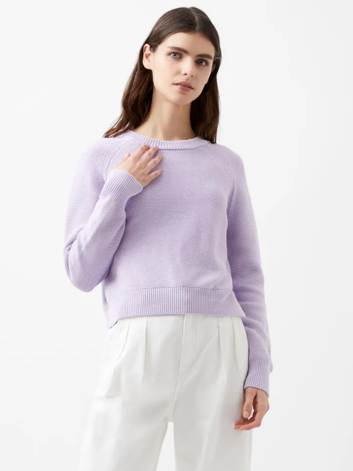 French Connection Lily Mozart Long Sleeve Crew Neck Jumper Orchid Petal Woman Jumpers and Cardigans French Connection Lily Mozart Long Sleeve Crew Neck Jumper Orchid Petal Woman Jumpers and Cardigans
