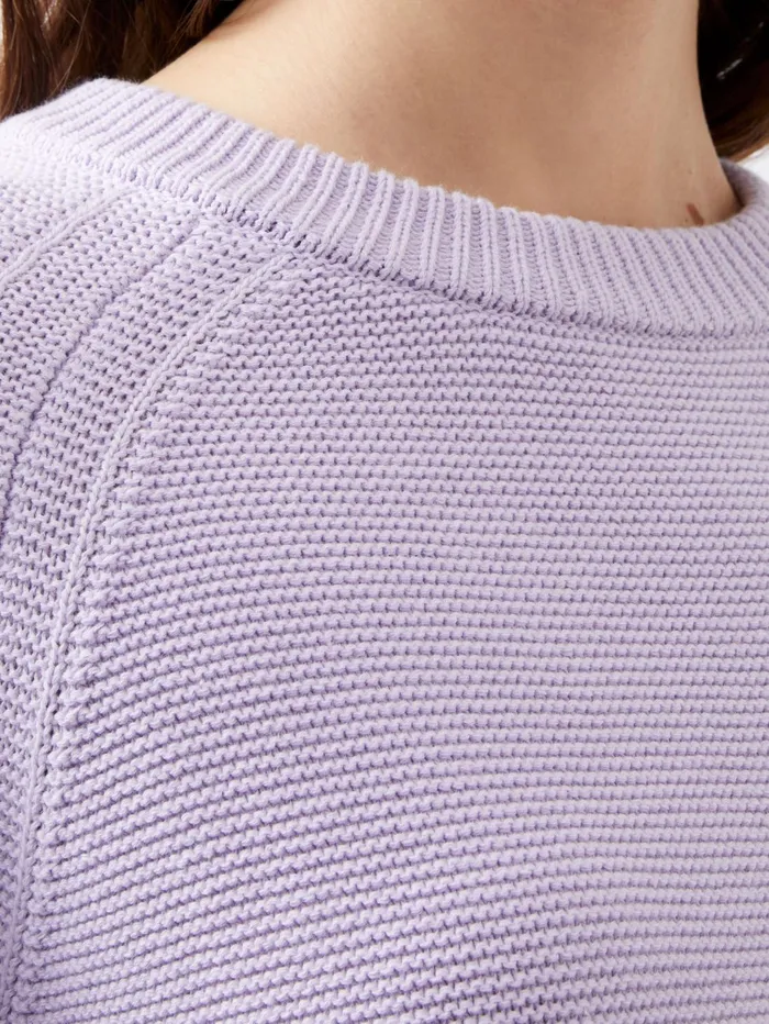 French Connection Lily Mozart Long Sleeve Crew Neck Jumper Orchid Petal Woman Jumpers and Cardigans