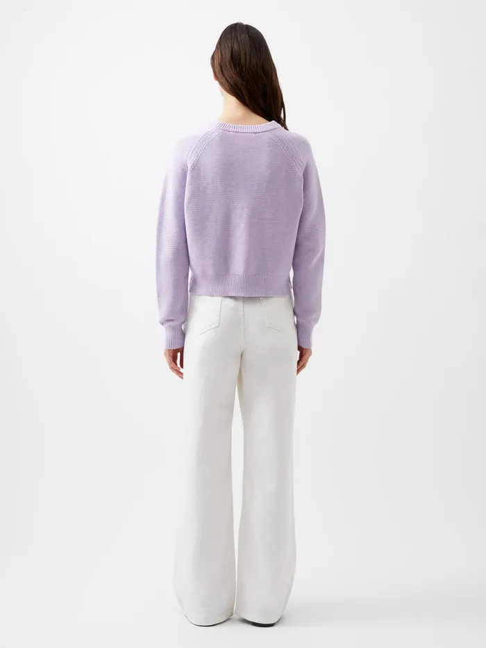 French Connection Lily Mozart Long Sleeve Crew Neck Jumper Orchid Petal Woman Jumpers and Cardigans