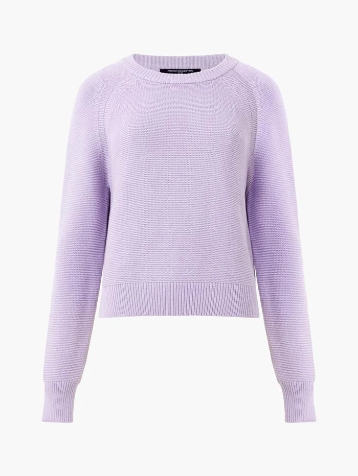 French Connection Lily Mozart Long Sleeve Crew Neck Jumper Orchid Petal Woman Jumpers and Cardigans