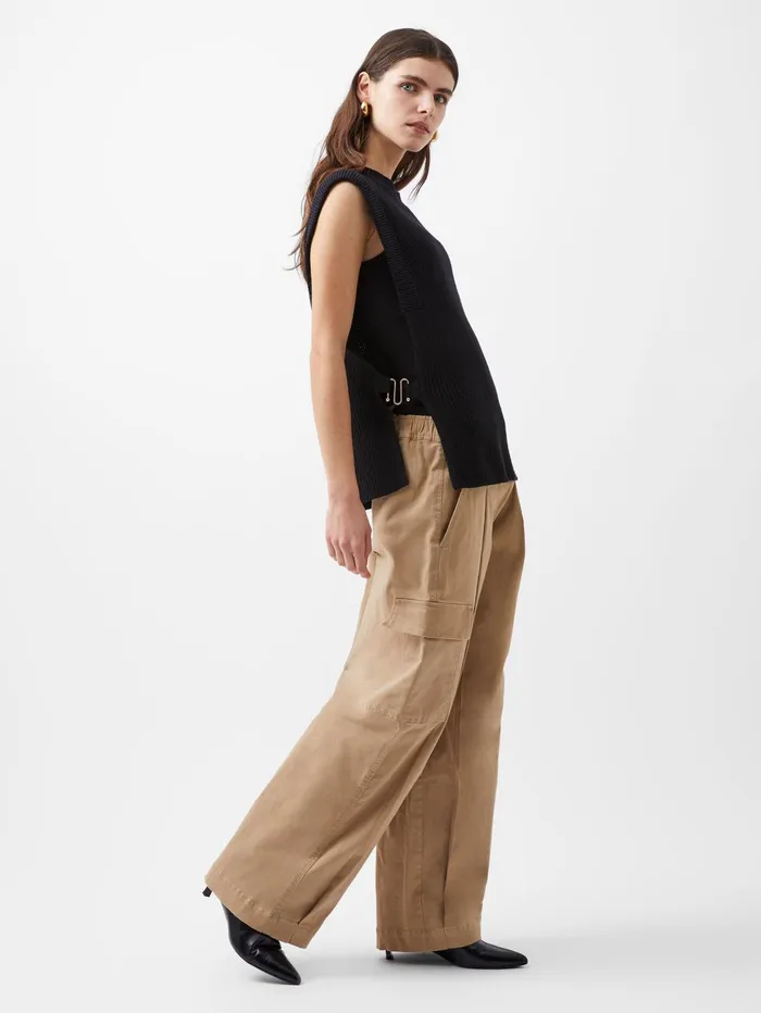 French Connection Lottie Hardware Tabard Blackout Woman Jumpers and Cardigans