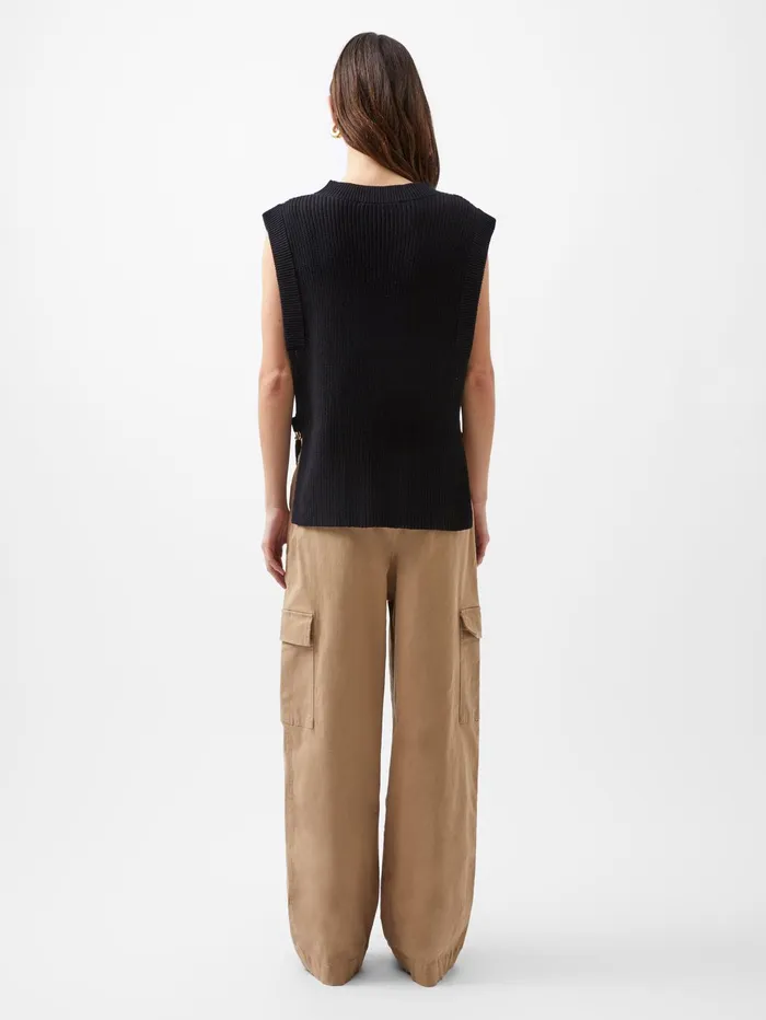French Connection Lottie Hardware Tabard Blackout Woman Jumpers and Cardigans